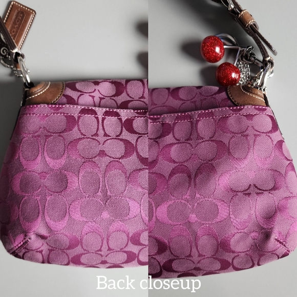 Coach Pink and Brown Shoulder Bag - Picture 10 of 16